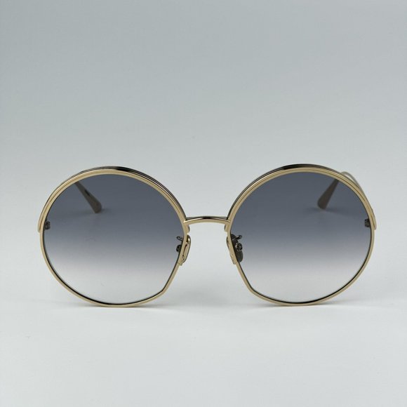 Dior EVERDIOR R1U C0A2 BRAND NEW Sunglasses Gold Gradient Unisex Metal Round - Picture 6 of 11